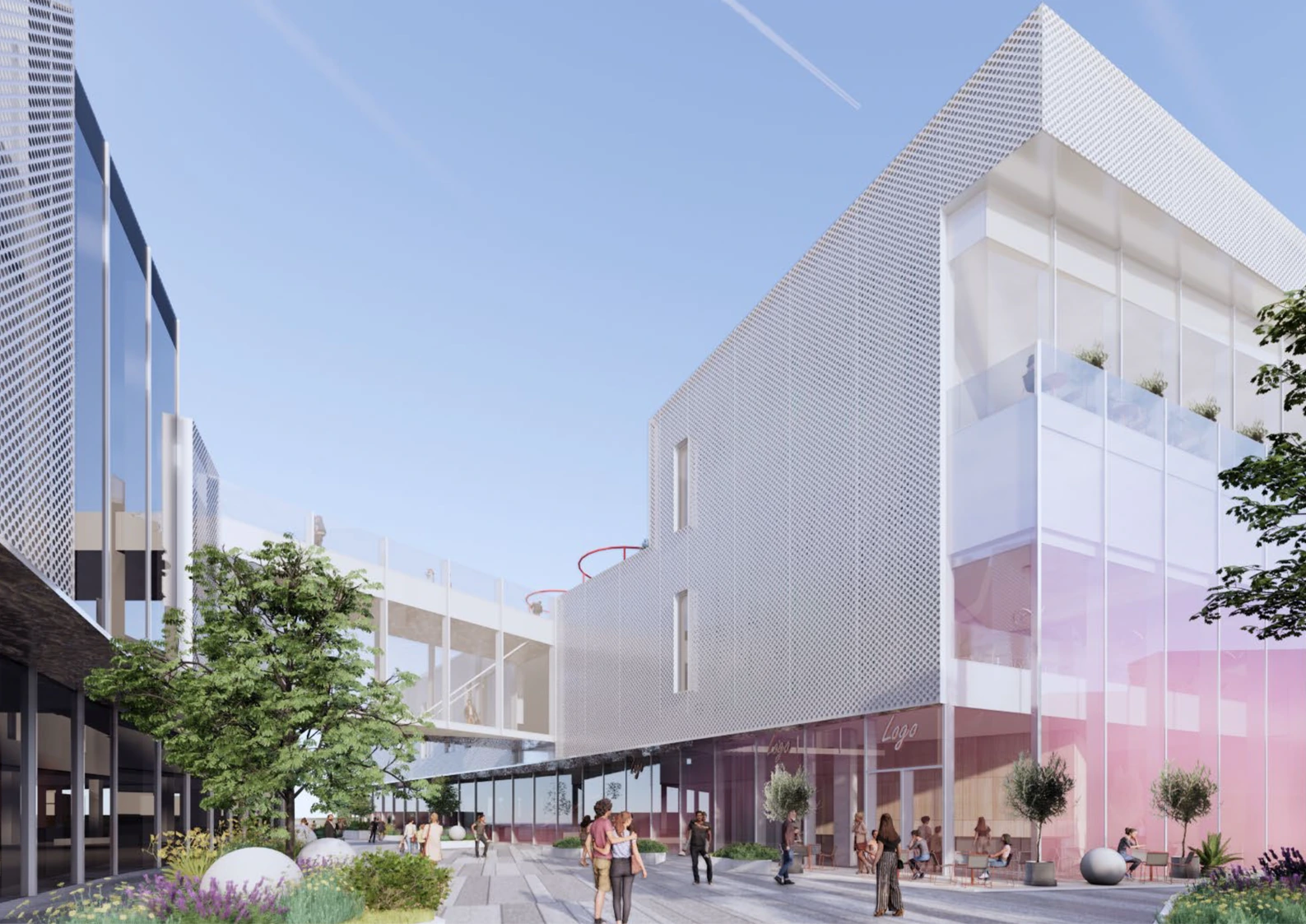 Retail and entertainment centre — visualisation 1, general view