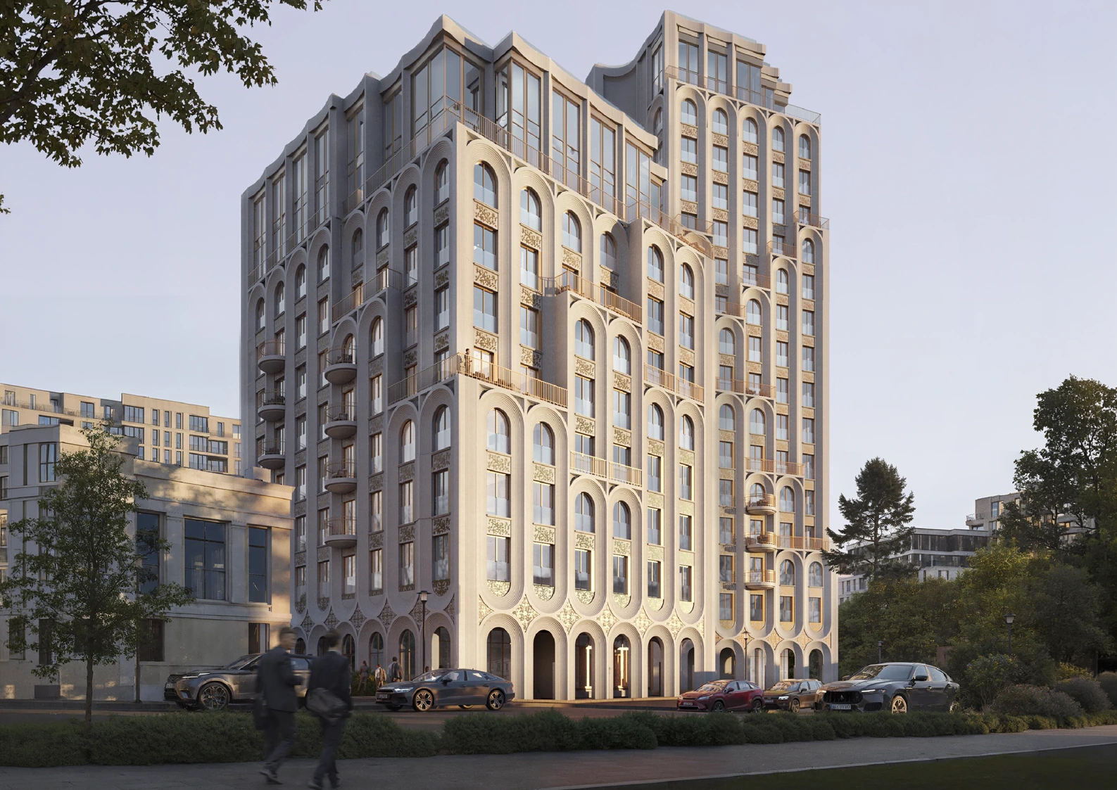 Apartment building with underground parking — visualisation 2