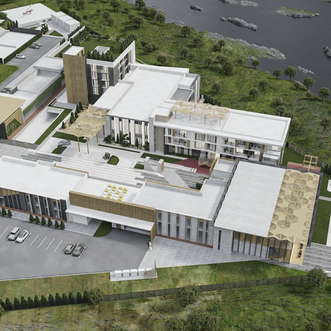 Multifunctional hotel complex — project visualisation