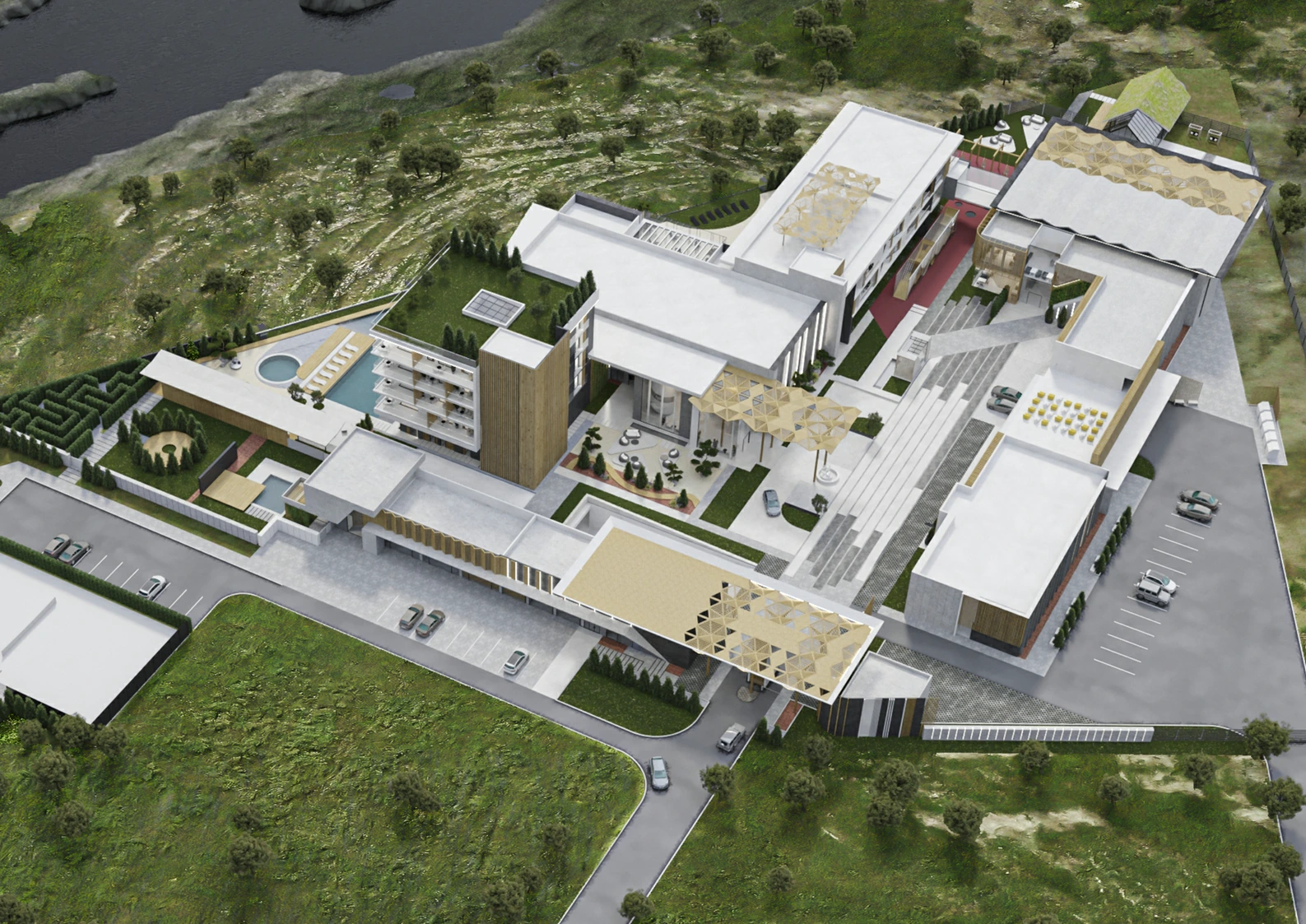 Multifunctional hotel complex — visualisation 2